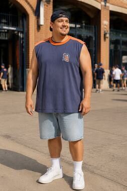 Vintage 90s Pro Edge Detroit Tigers Cooperstown Sleeveless Shirt Men XL Muscle